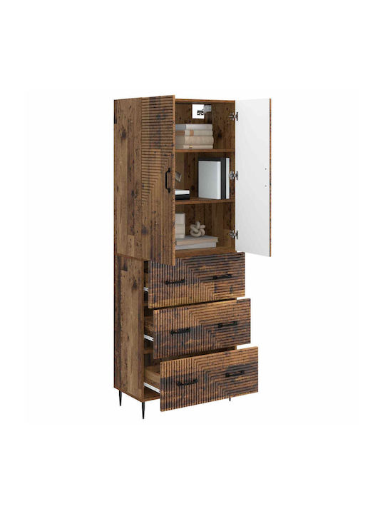 Шкаф за дневна от ПДЧ Старинно Дърво 66x34.5x90см