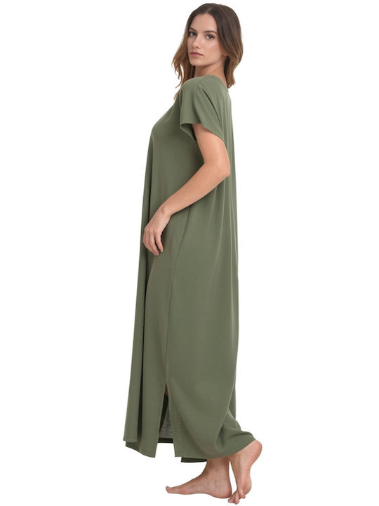 Zen by Daisy Rochie Lungă De Plajă Pentru Femei Verde Măsliniu