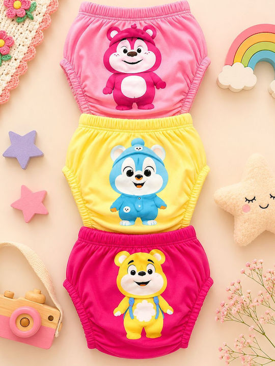 Poopes Set Kids Underwear Potty Training Pants 3 Pieces Multicolour