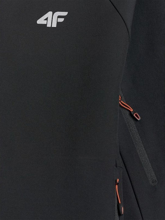 Geacă De Iarnă Softshell Impermeabilă Și Cu Protecție Împotriva Vântului Neagră