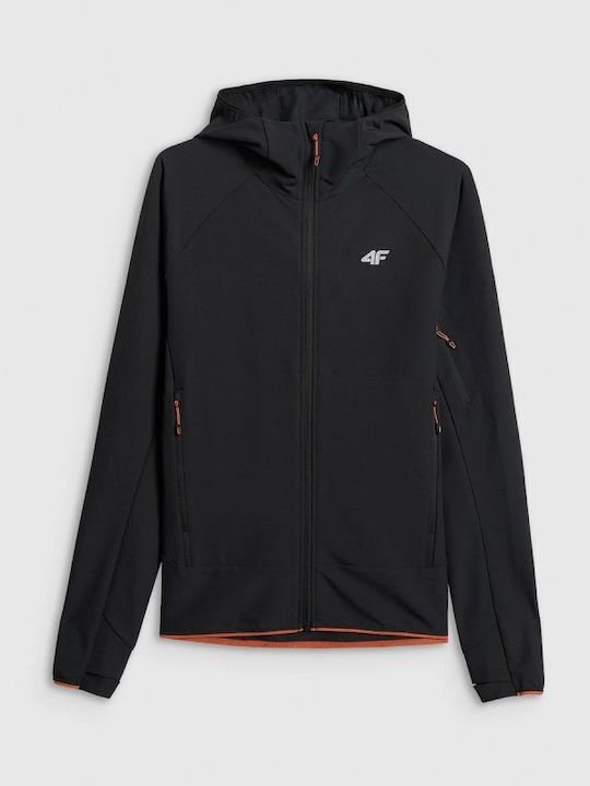Geacă De Iarnă Softshell Impermeabilă Și Cu Protecție Împotriva Vântului Neagră