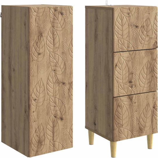Dulap de Depozitare din Lemn cu 2 Sertare M33xL34.5xÎ90cm