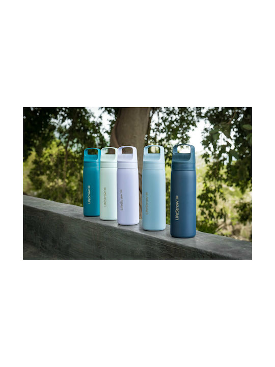 Lifestraw Παγούρι Ανοξείδωτο με Φίλτρο 500ml Ροζ