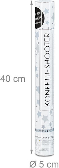 Konfettikanonen mit Silber Metallisiert Konfetti