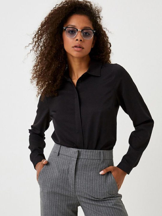 Women's Long Sleeve Shirt Black