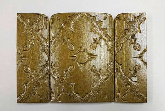 Panagia Christo Glykofilousa Triptych Category Paper Trypt No 0 Dimension 19.0cm X 14.0cm Open Image Image Wood Iroko S&k Byzantine Icons