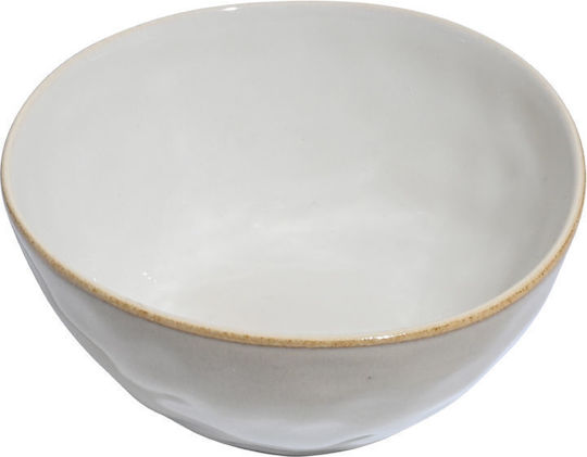 Estia Vignette Stoneware Round Ceramic Beige Serving Bowl Diameter 15cm