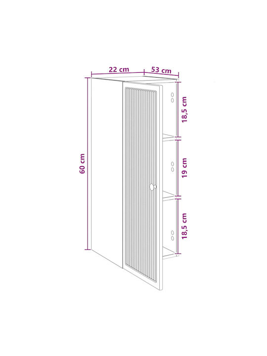 Καφέ 33x34.5x90εκ.