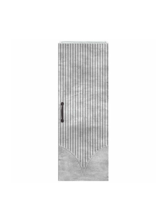 Wall Gray Kitchen Cabinet 33x34.5x90cm