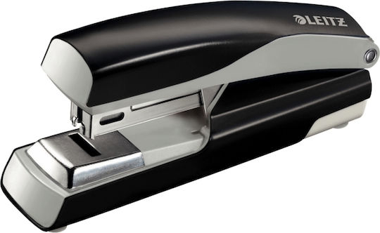 Leitz Flat Clinch Stapler 30 Sheets Metallic Leitz 5505 Black