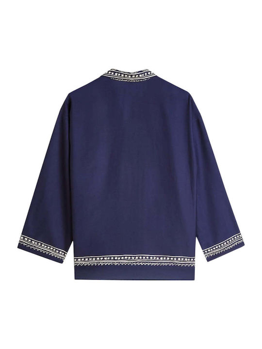 Long Sleeve Women's Shirt Blue
