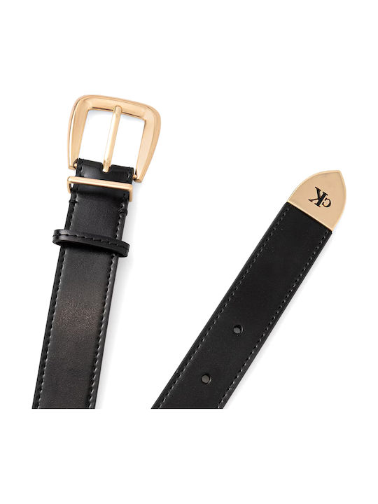 Calvin Klein Leather Women's Belt Black