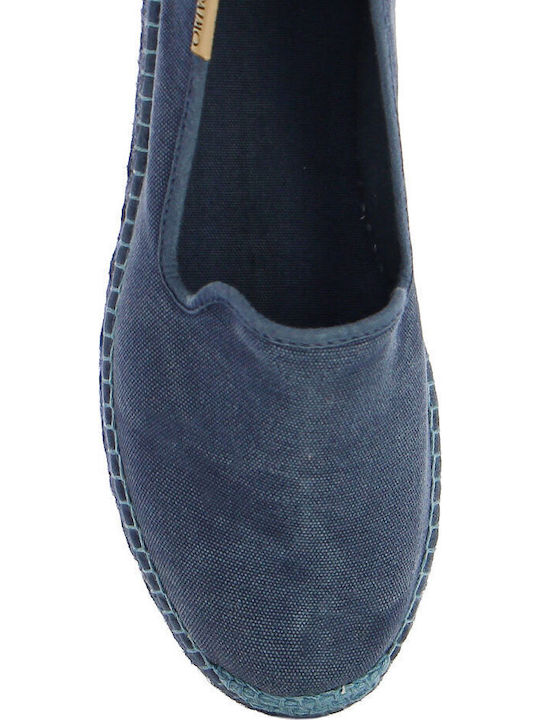 Fabric Men's Espadrilles In Blue Colour