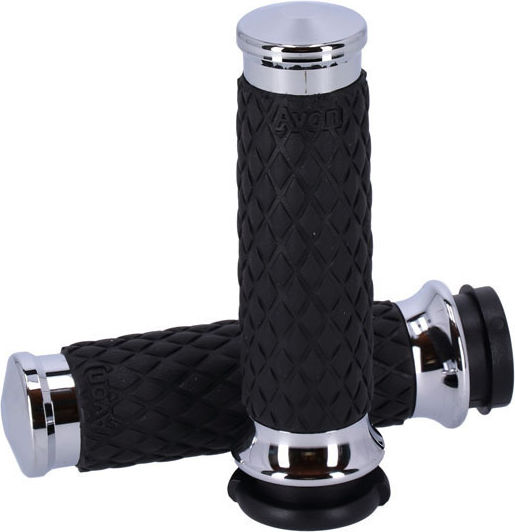 Avon Grips Motorcycle Handlebars in Silver color
