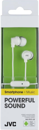 JVC FR-15 În ureche Handsfree cu Mufă 3.5mm Alb