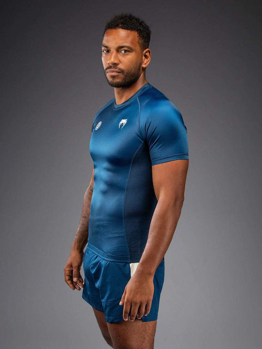 Venum Men's Short Sleeve Shirt VENUM-06052-004 for Jiu-Jitsu Blue