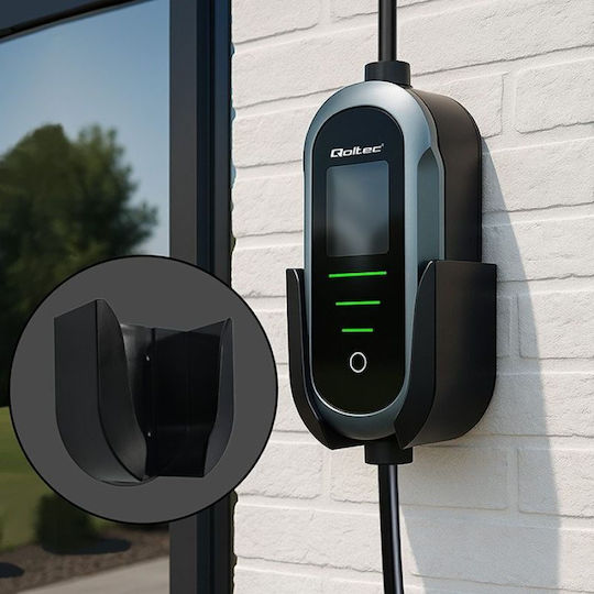 Qoltec Portable Three-Phase 11kW Charging Station with Built-in Cable Type 2 (52436)