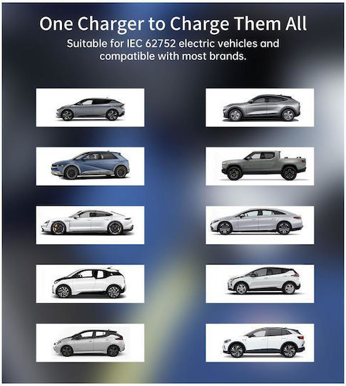 Choetech ACG16 Φορητός Μονοφασικός Φορτιστής 3.5kW με Ενσωματωμένο Καλώδιο 5m Type 2 (052525)