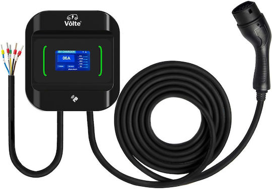 Επιτοίχιος Τριφασικός Σταθμός Φόρτισης 22kW με Ενσωματωμένο Καλώδιο Type 2 (20195)