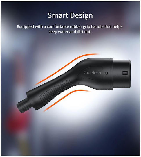 Choetech ACG17 Преносим Еднофазен Зарядно Устройство 7kW с Вграден Кабел 5m Тип 2 (052524)