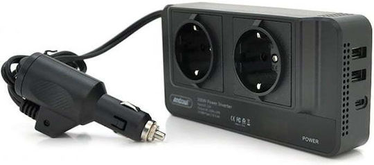 Andowl Car Inverter Modified Sinewave 300W for 12V DC with 2xUSB