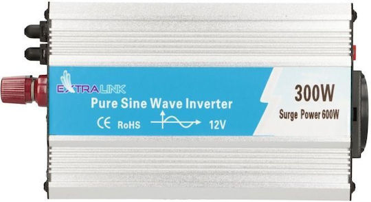 Extralink Car Inverter Modified Sinewave 300W for 12V DC EX.18068