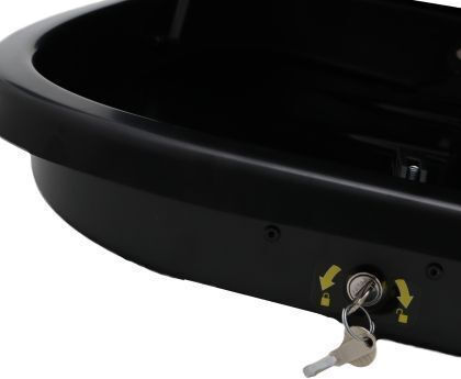 Junior Altro Car Roof Box with Dual-Side Opening 370L Black Glossy
