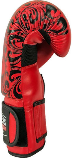 Rpu-glam Boxing Gloves for Competition Red