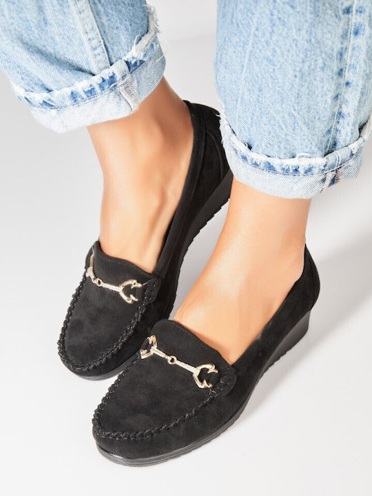 Women's Moccasins In Black Colour