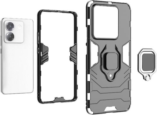 Forcell Magnetic Back Cover Πλαστικό / Tempered Glass Μπλε (Poco M7 Pro)