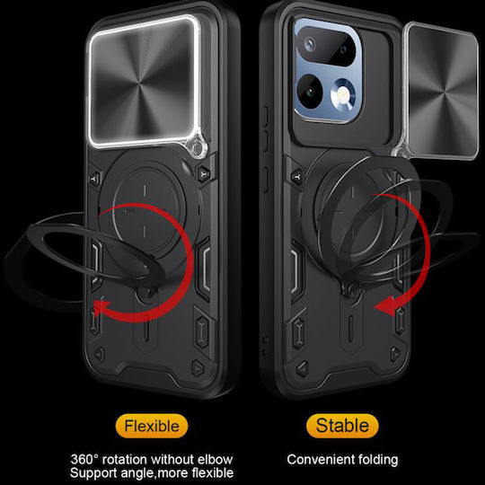Techsuit Camguard Handyhülle Rückseite Schwarz (Realme 16 Pro)