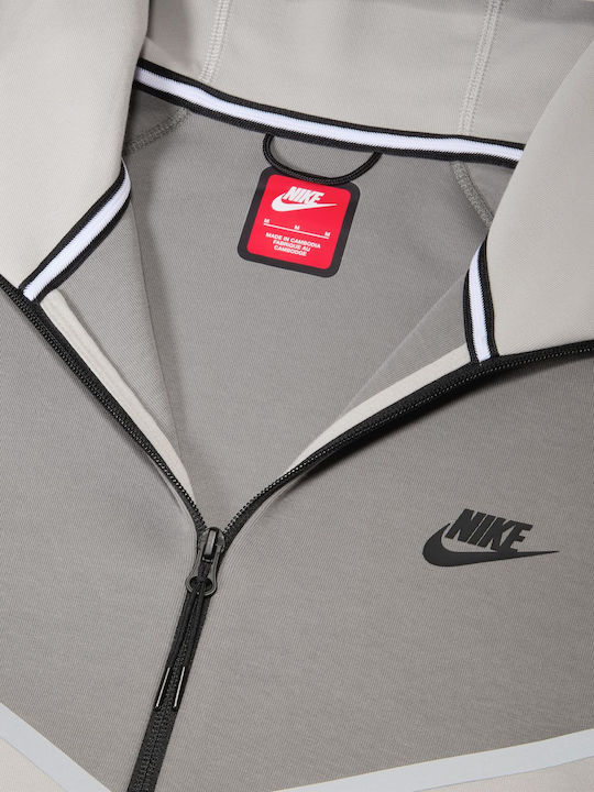 Tech Fleece Ζακέτα με Κουκούλα Γκρι