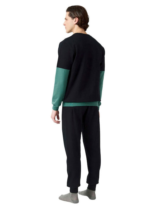 Minerva Power Суитшърт пижама Khaki, Black