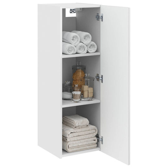 vidaXL Шкаф За Баня 33x34.5x100см Бял