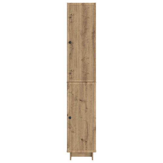 vidaXL Bathroom Floor Column Cabinet L34.5xW33xH90cm Oak