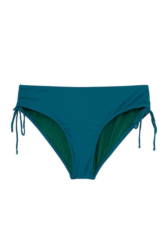 Plus Size Women's Bikini Set Underwire Adjustable Cups Flexfit Green