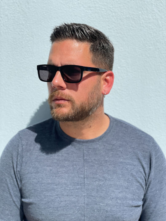 Hoffman Black Sunglasses with Frame