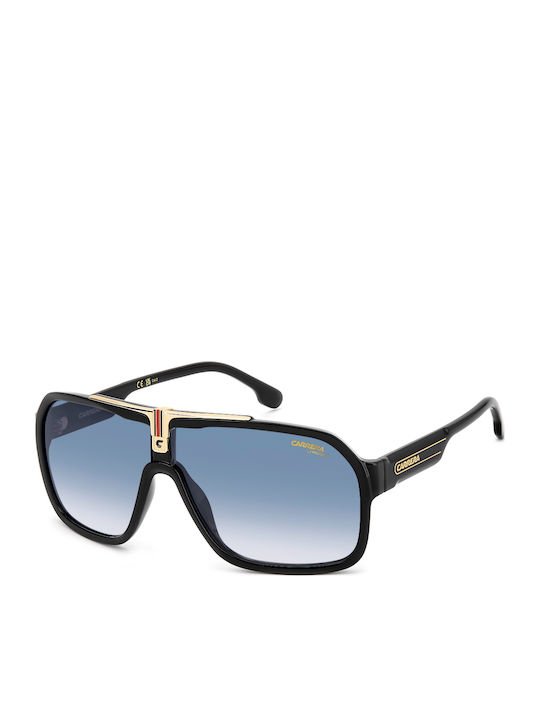 Carrera Herren Sonnenbrillen mit Schwarzem Horn umrandetem Rahmen und Grau Verlaufsfarbe Gläser 1014/S 2M2/08