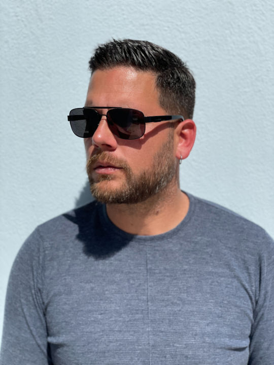 Hoffman Black Sunglasses with Frame
