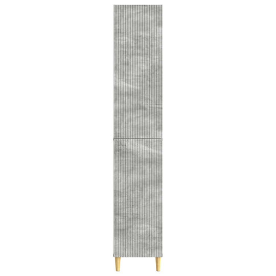 vidaXL Bathroom Floor Column Cabinet 33x34.5x90 cm Gray