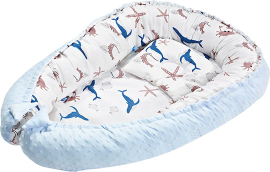 Baby Nest Pillow Blue Animals Baby Nest Pillow Blue Animals