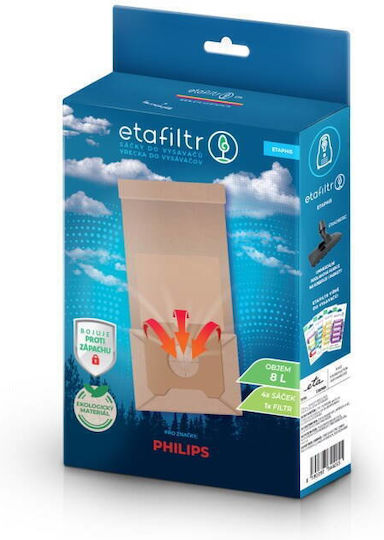 ETA Saci Pentru Aspiratoare 4 Bucăți Compatibili Cu Aspirator AEG Electrolux Philips