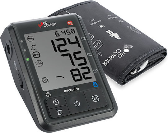 Microlife HD Corner B6 Connect Electronic Arm Blood Pressure Monitor Accuracy with Arrhythmia Detection & Bluetooth