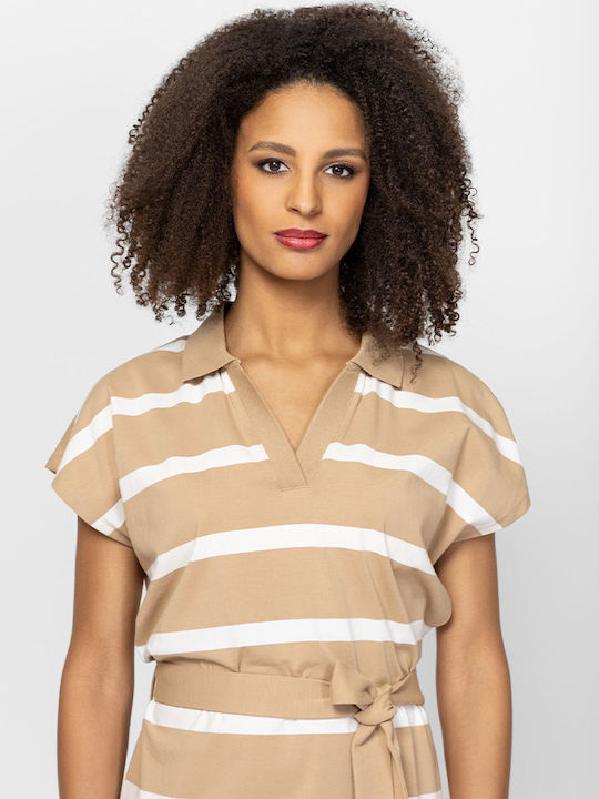 Midi Dress Beige