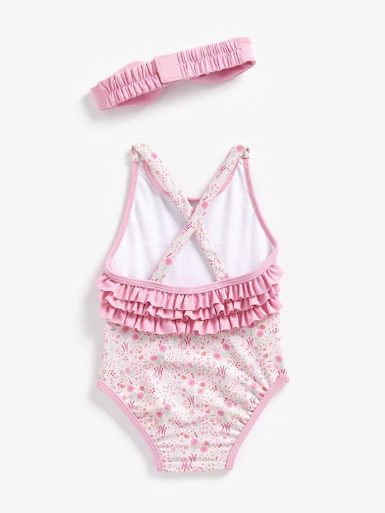 Mothercare Παιδικό Μαγιό Ολόσωμο Ροζ