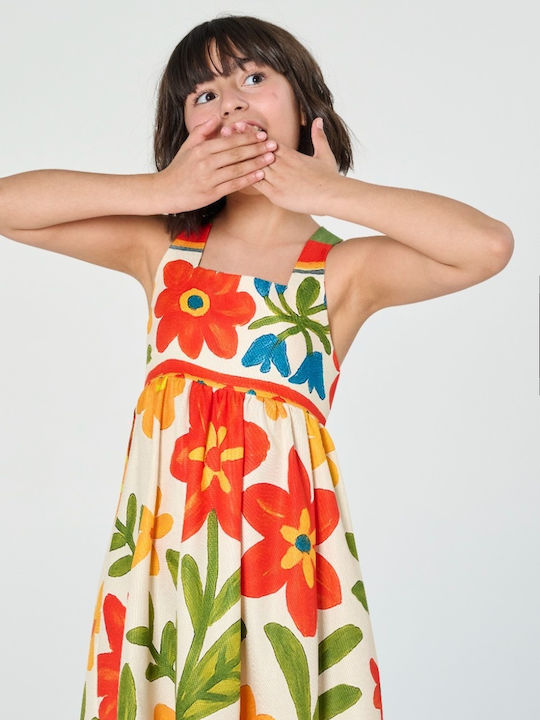 Mädchenkleid Blumen Blumen