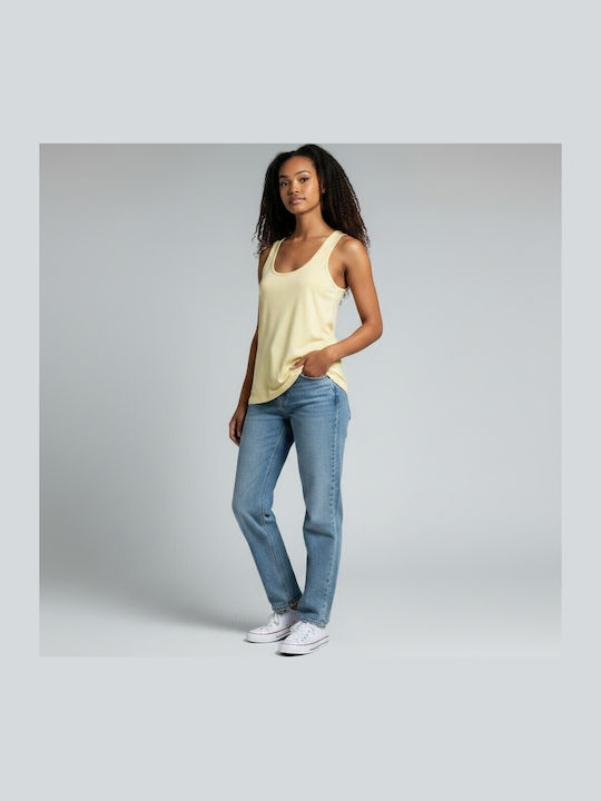 Women's Cotton Sleeveless Blouse Yellow