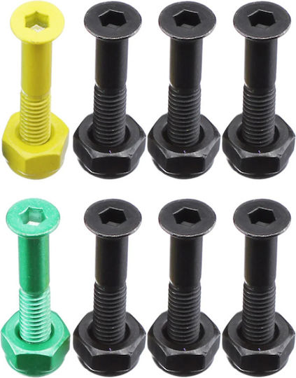 Shake Junt Hardware 1" Allen Grüne Gelbe Ανταλλακτικά Skateboard
