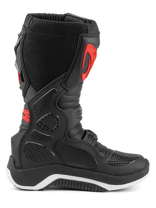 Forma Drift Παιδικές Μπότες Motocross Δερμάτινες black/red/white