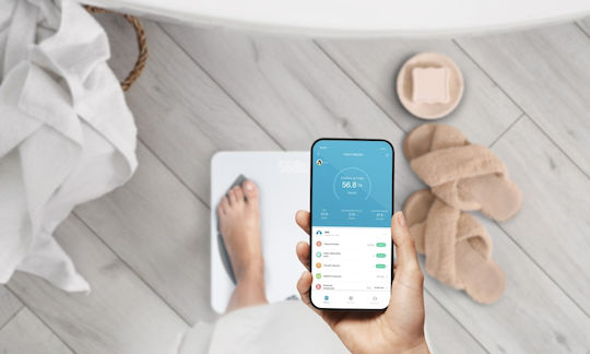ETA Smart Cântar de Baie 180kg cu Bluetooth Alb